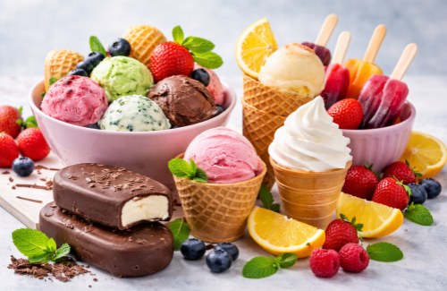 GMS emulsifier in frozen desserts